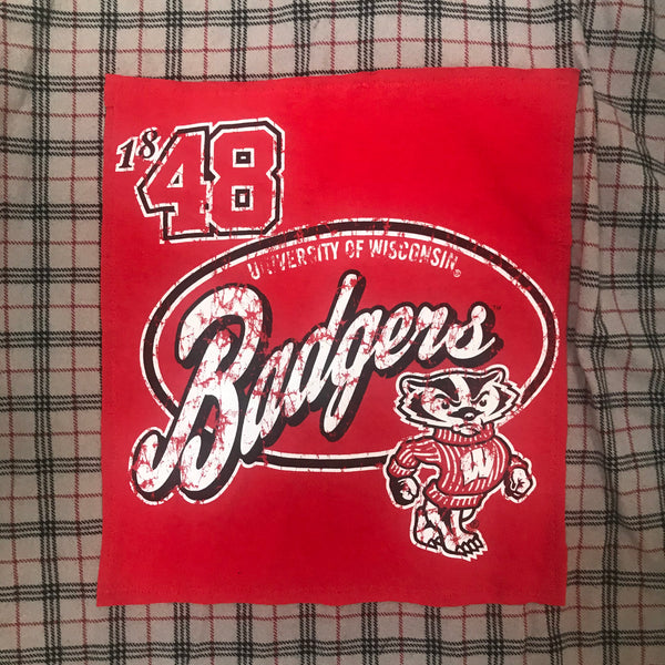 Wisconsin Badgers XL T-shirt backed flannel