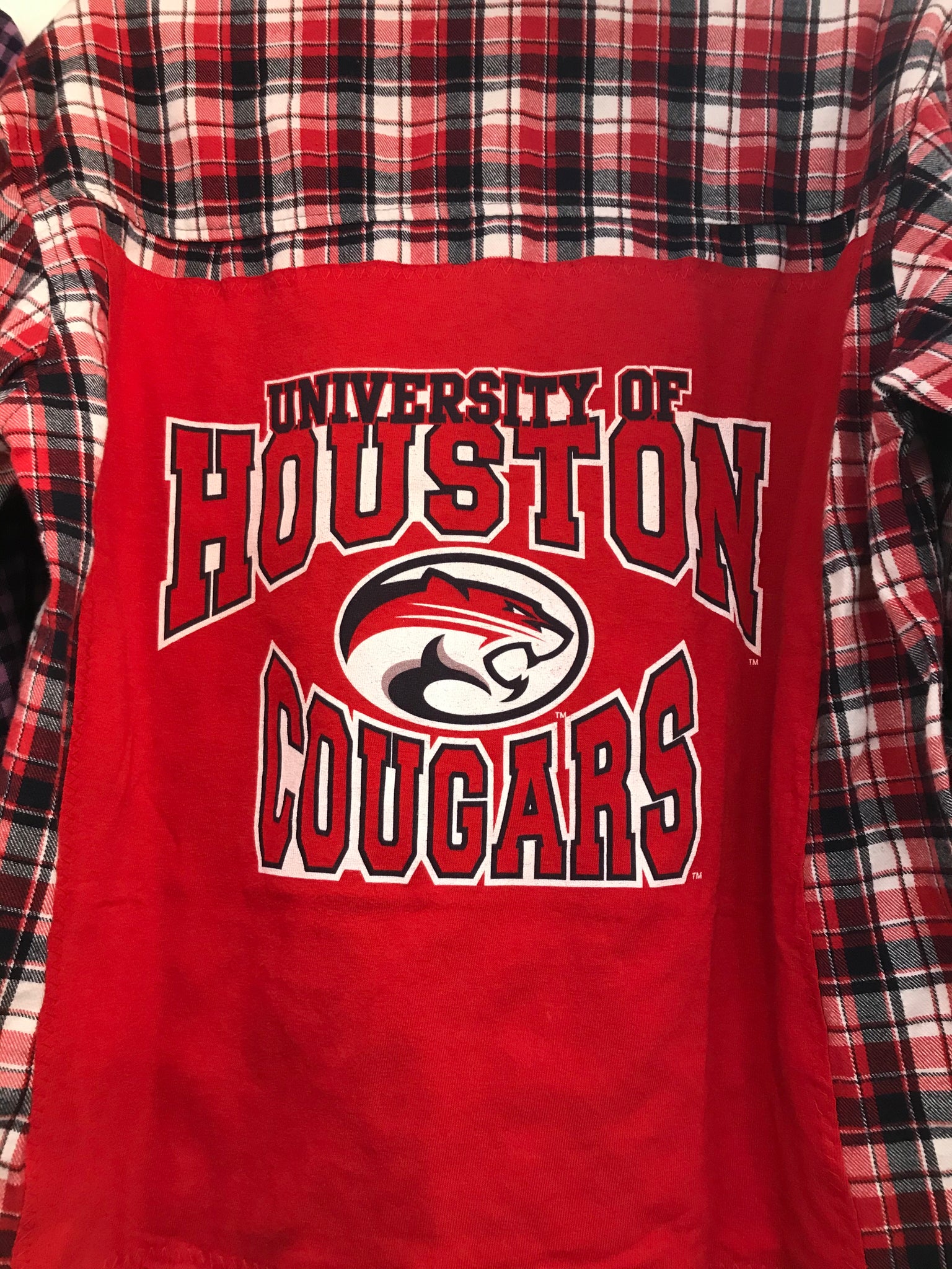 U of H SMALL University of Houston T-Shirt Backed Flannel